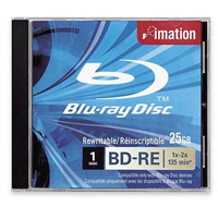 BD-RE-levy, Imation, 25gb -tuotekuva CD-selailutelineet 