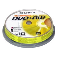 DVD-RW-levy, Sony DVD-RW -tuotekuva Kuplapussi 