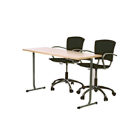 Luentopöytä, 1400x500 mm, -tuotekuva pinottava tuoli 