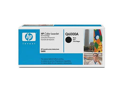'Laserkasetti, HP Q6000A, Color LaseJet 2600, musta'