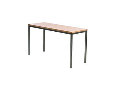 'Luentopöytä, 1300x500 mm, neliöputkirunko, harmaa laminaatti'