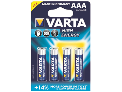 'Paristo, Varta High Energy Alka, AAA LR3/4'