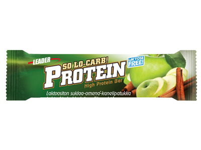 'Proteiinipatukka, Leader Protein so lo carb laktoositon, suklaa-omena-kaneli, 61g'
