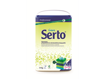 'Pyykinpesuaine, Serto, Pesujauhetiiviste green 8 kg'