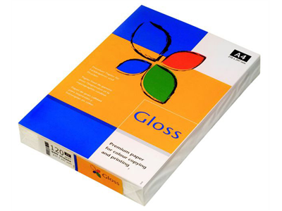 'Tulostuspaperi, 4CC Gloss, A4, 150g, 1 pkt/250'