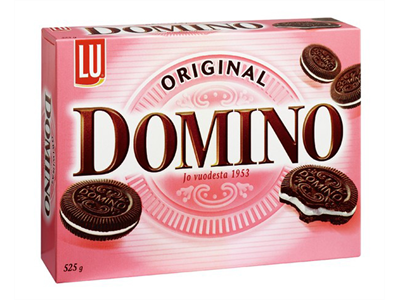 'Täytekeksi, LU, Domino original 525 g'