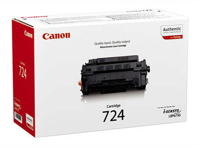 'Värikasetti, Canon 724 LBP6750DN, Musta'