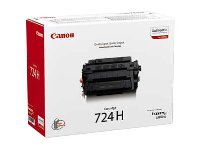 'Värikasetti, Canon 724H, LBP6750DN, Musta'