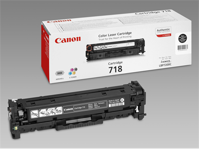 'Värikasetti, Canon Laser 718, Musta, MF8330/8350/LBP7200c'