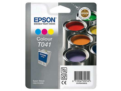 'Värikasetti, Epson, Mustesuihku Stylus T041 3-väri'