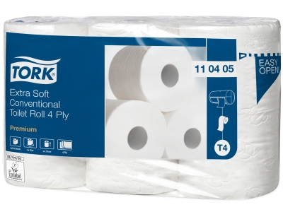 'WC-Paperi, Tork Extra soft, 4-kertainen, T4, valkoinen, 1 säk/42'
